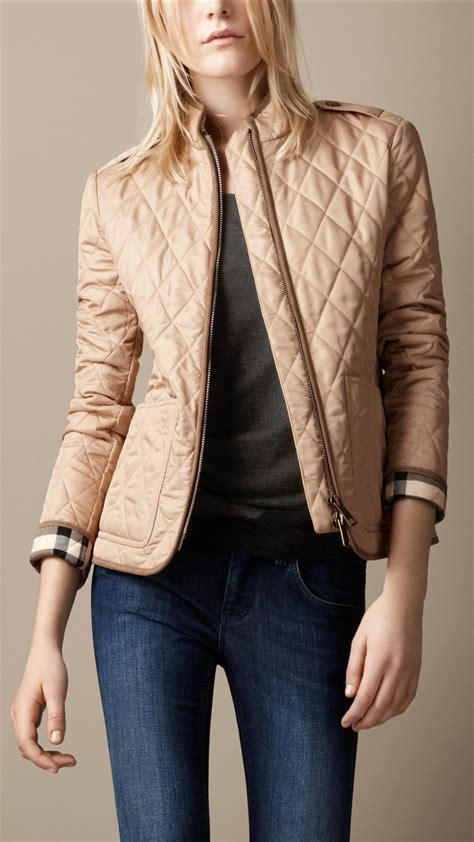 burberry brit diamond quilted jacket.